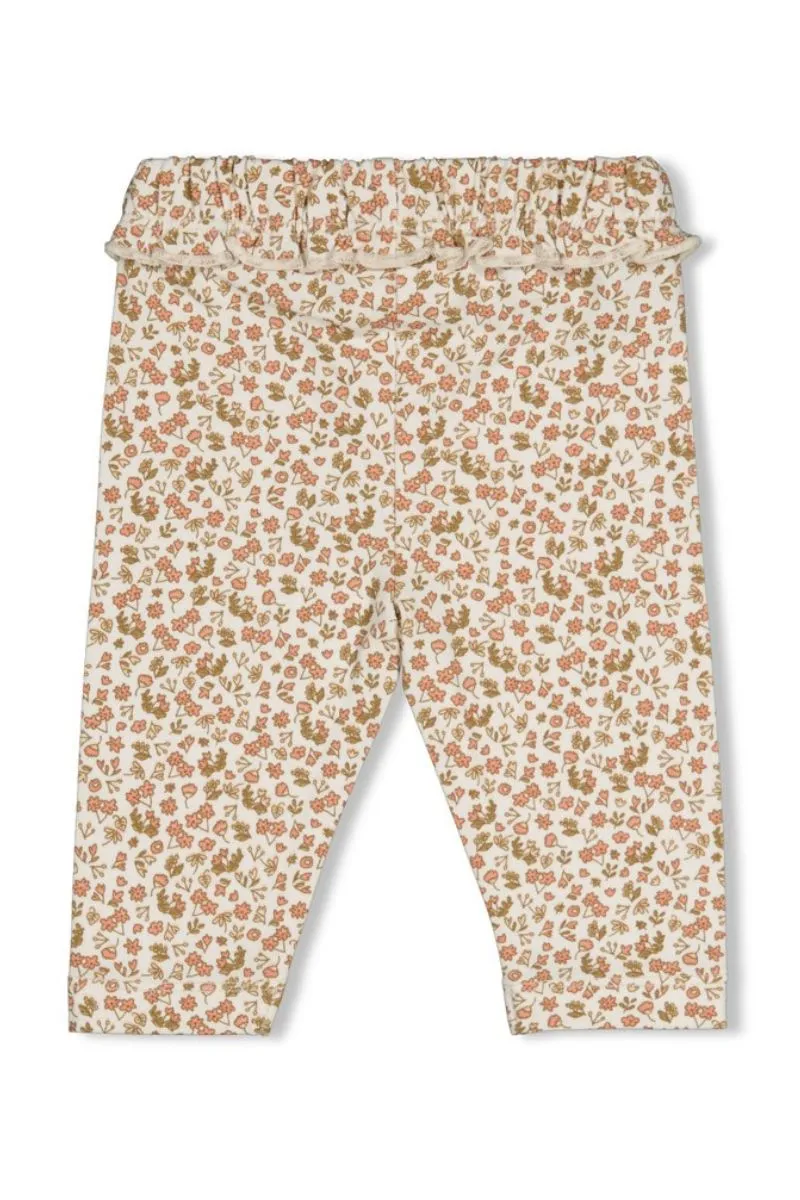 Feetje legging AOP Fall In Love, offwhite legging met all-over print